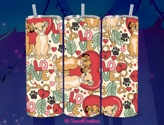 SL Lions In Love 20oz Skinny Tumblers