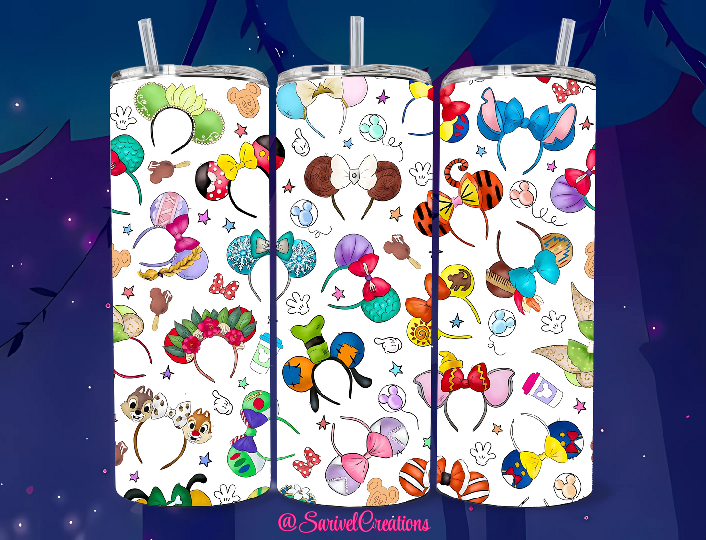 SL Magical Ears 20oz Skinny Tumblers