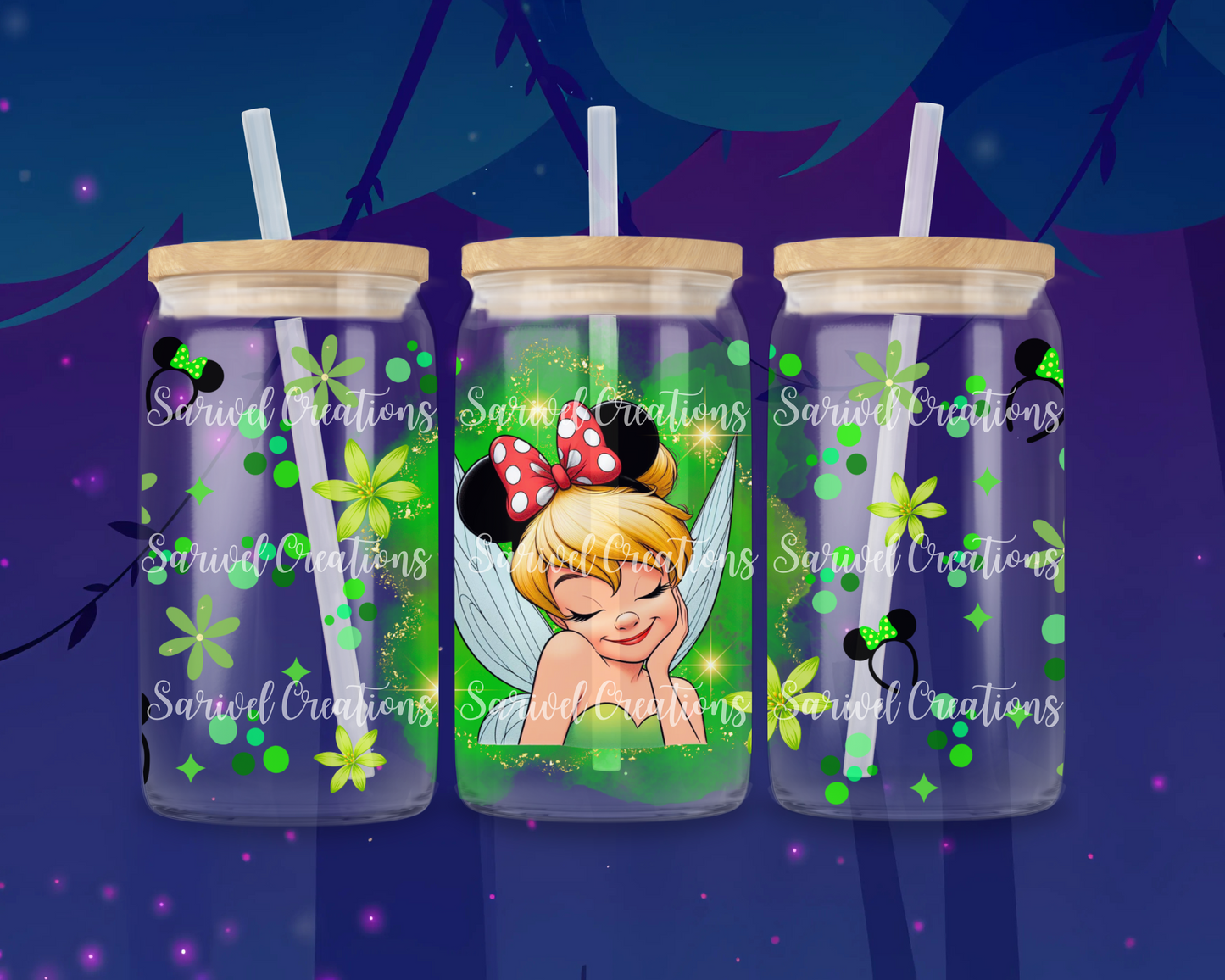 Tink w/ Magical Ears Glass Can