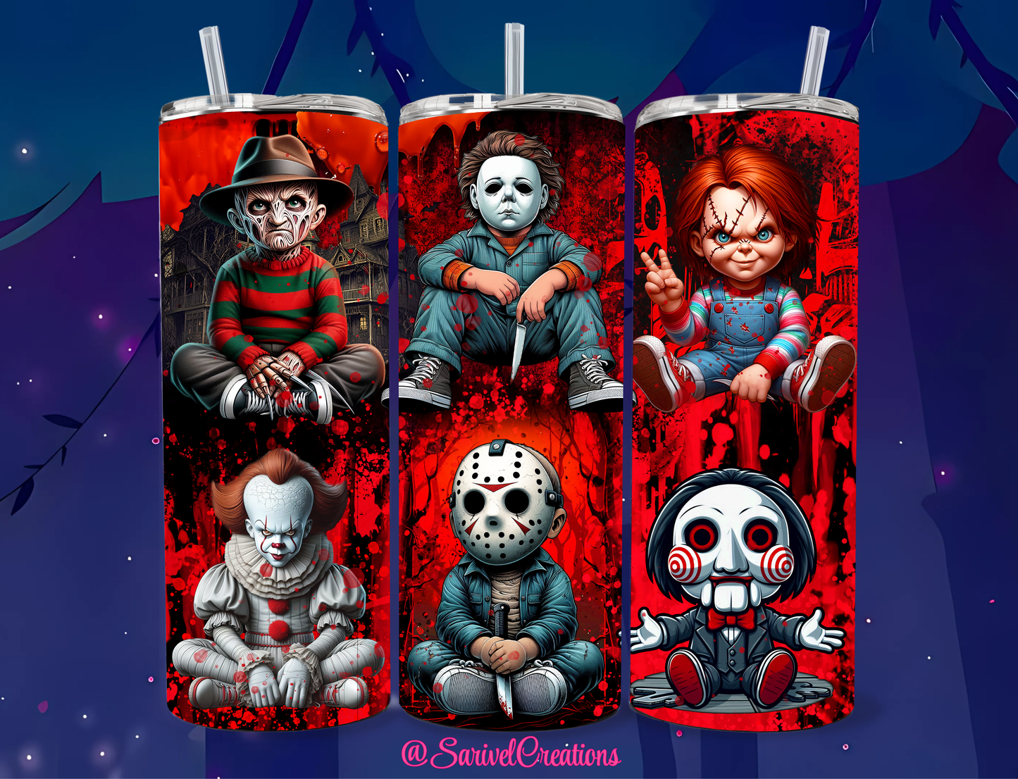 Baby Horror Guys 20oz Skinny Tumblers