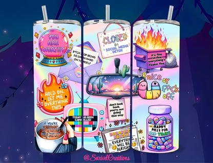 Positive Reminders 20oz Skinny Tumblers
