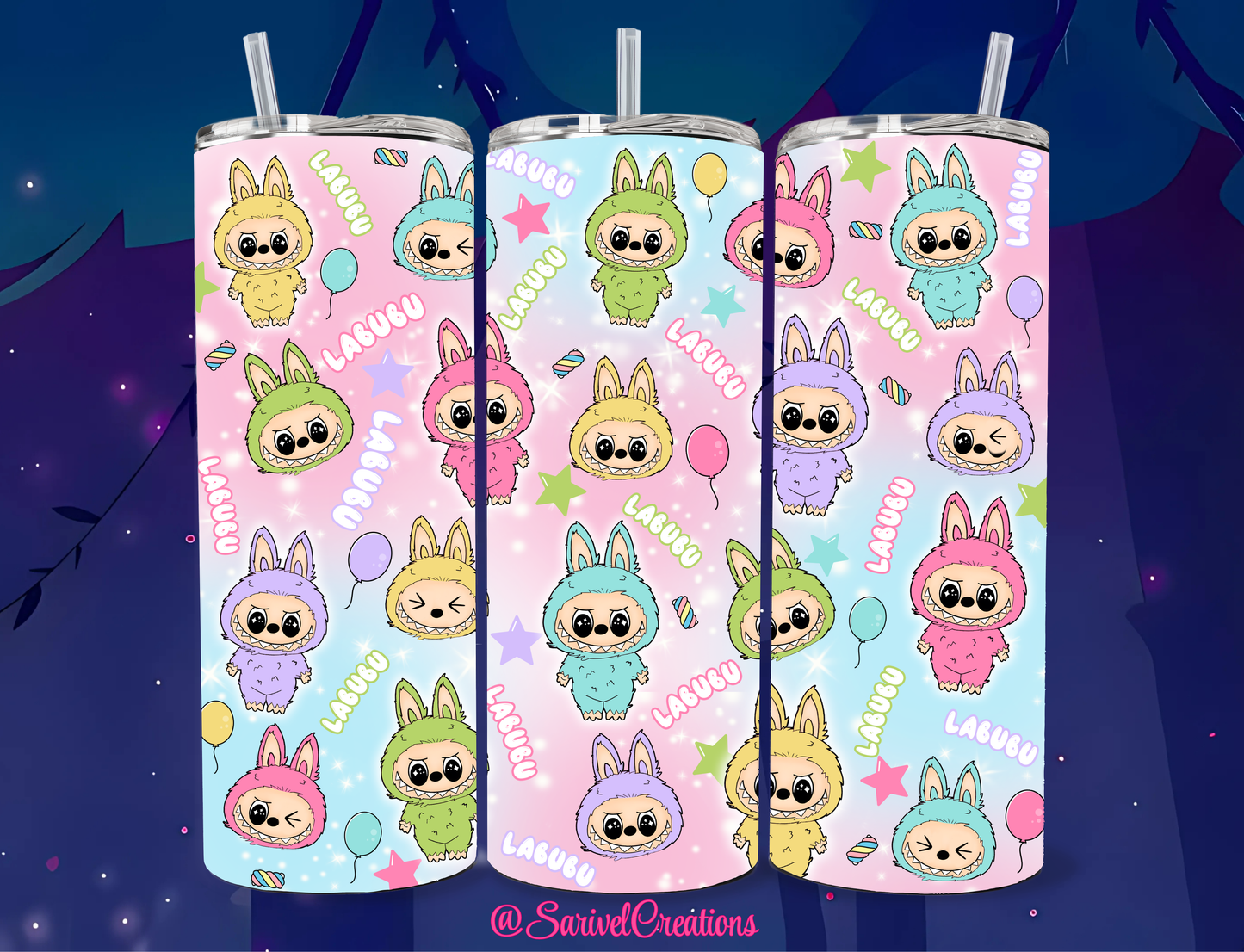 SL Colorful Monsters 20oz Skinny Tumblers