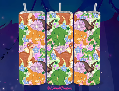 SL Dinosaurs 20oz Skinny Tumblers