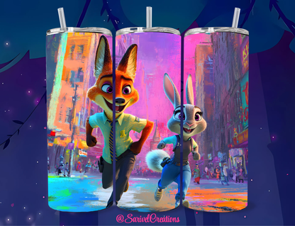 Zoo Friends 20oz Skinny Tumblers