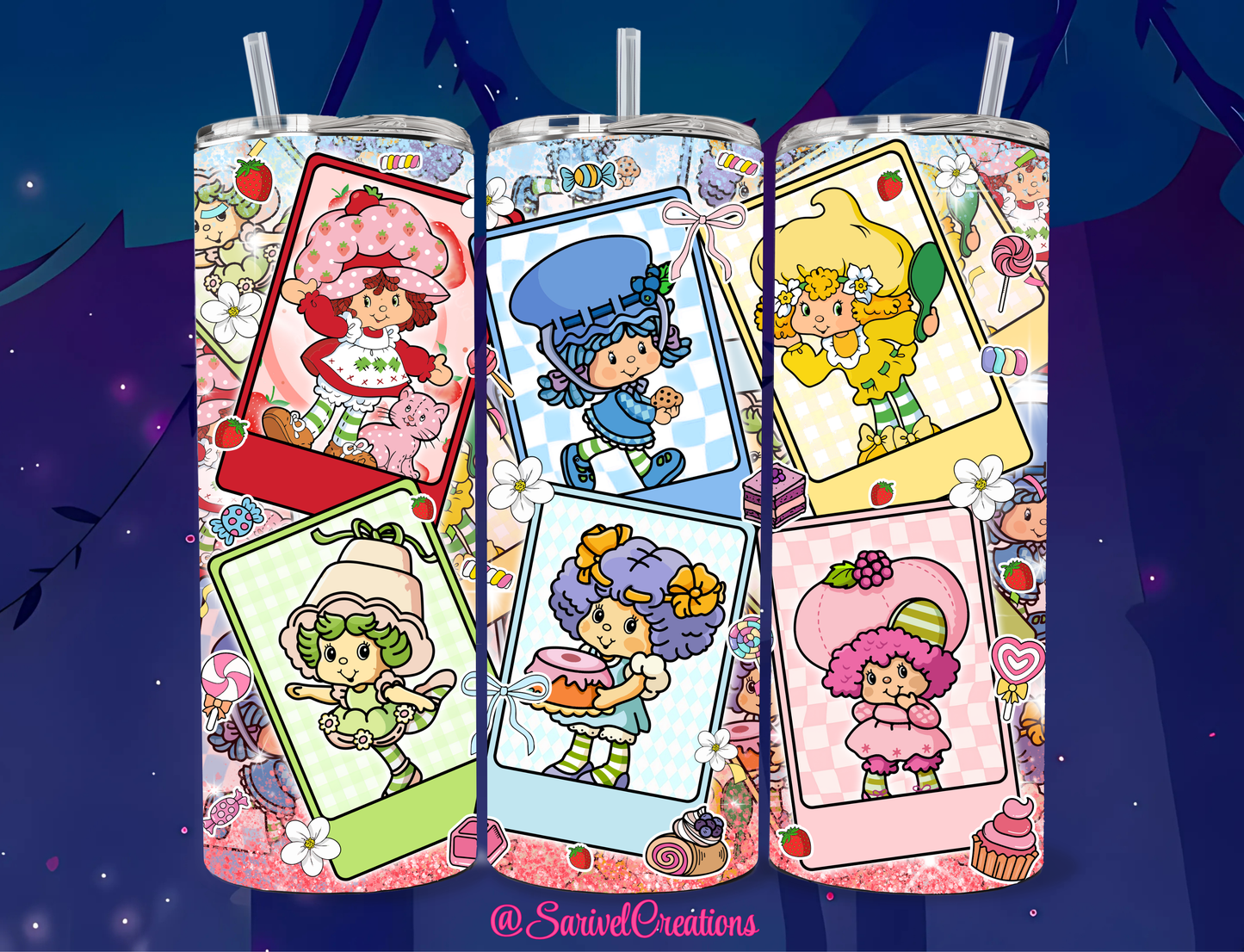 Shortcake Characters 20oz Skinny Tumblers