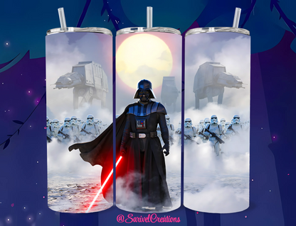 Darth & Force 20oz Skinny Tumblers