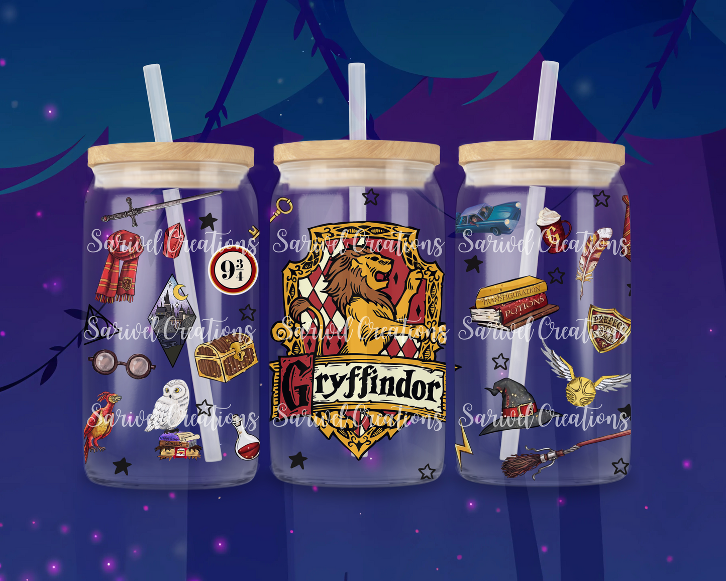 HP Red Wizards Glass Can