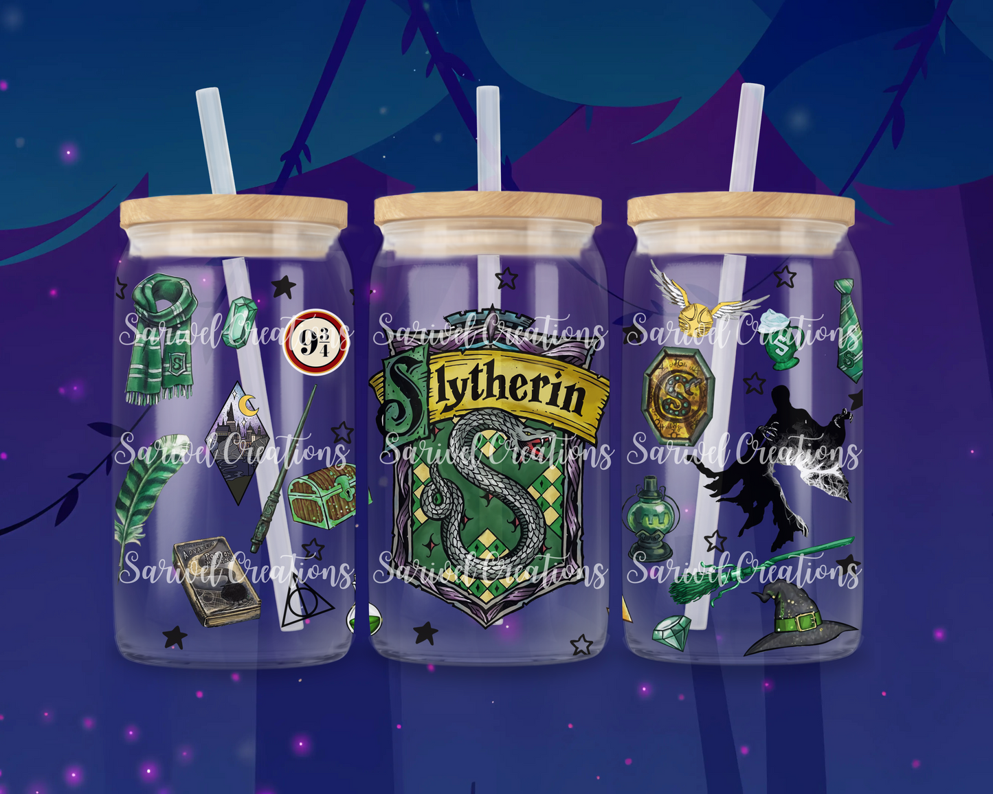 HP Green Wizards Glass Can