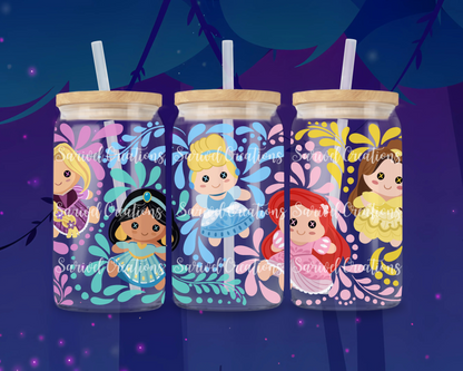 Voodoo Princess Glass Can