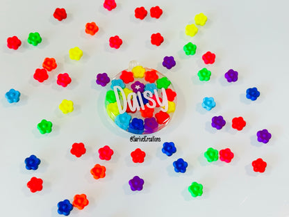 Neon Flowers Resin