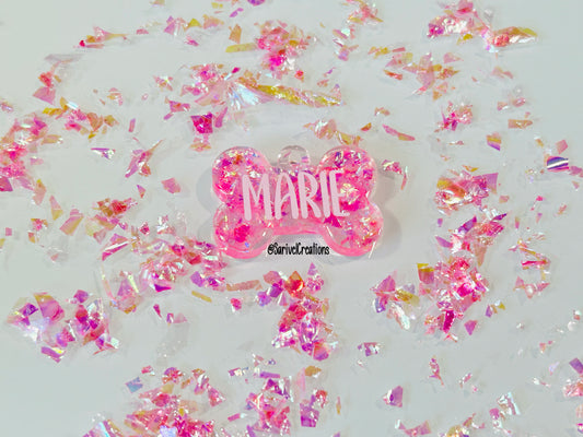 Pink Confetti Resin