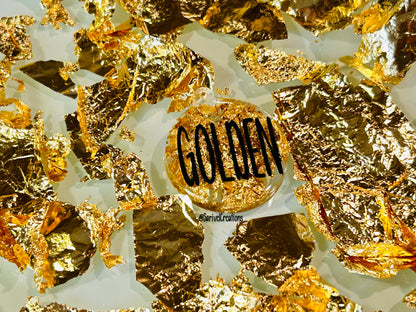 Gold Confetti Resin