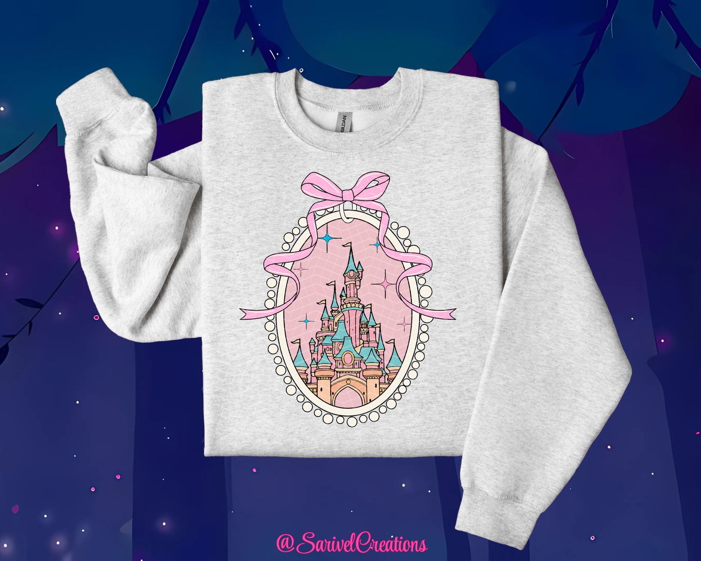 Pink Magical Castle Crewneck