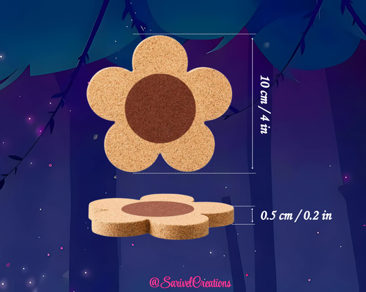 Corky Flower Coaster