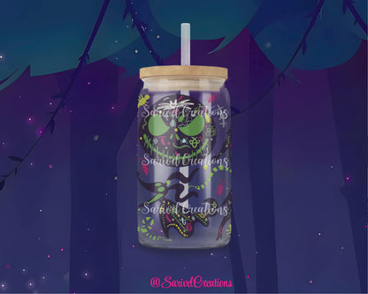 Wormy Nightmare Glass Can