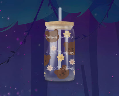 Coffee Bears Glass Can