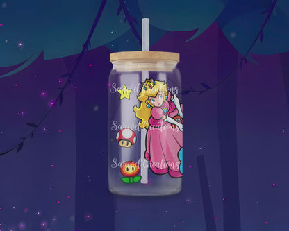 Royal Peach Glass Can
