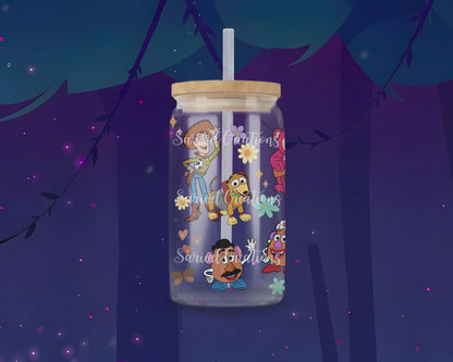 Toyful Story Glass Can