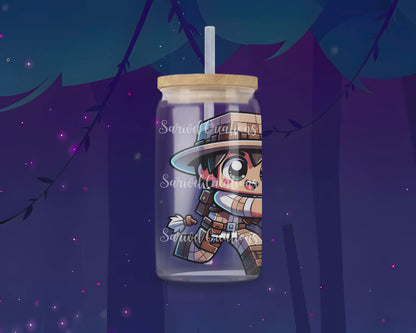 MineCrafter & T-Rex Glass Can