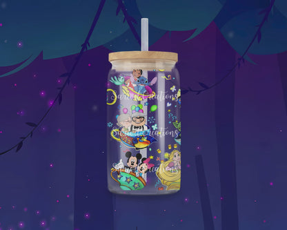 Mad Tea Party Glass Can