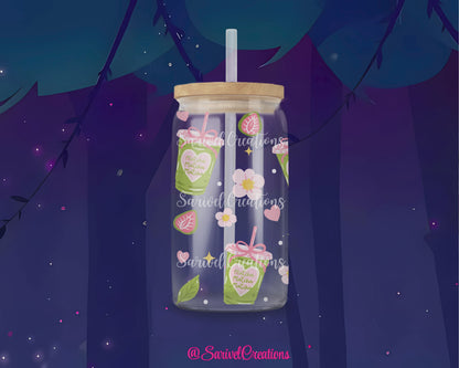 Matcha Girly Glass Can