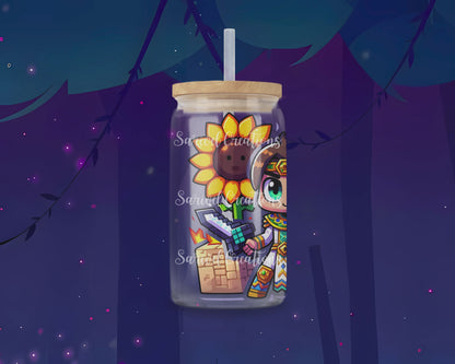 MineCrafter & Dino Glass Can