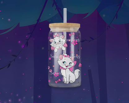 Marie Kitty Glass Can