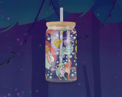 Mermaid Star Glass Can