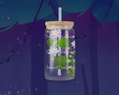 Kiss The Frog Glass Can