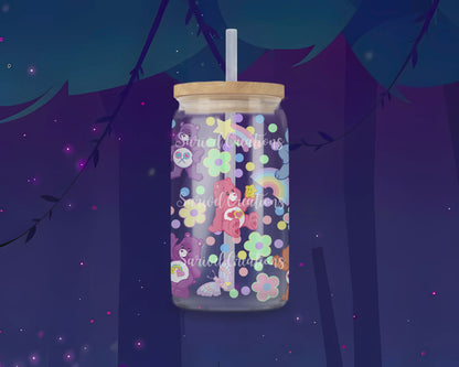 Sweet Teddy Glass Can