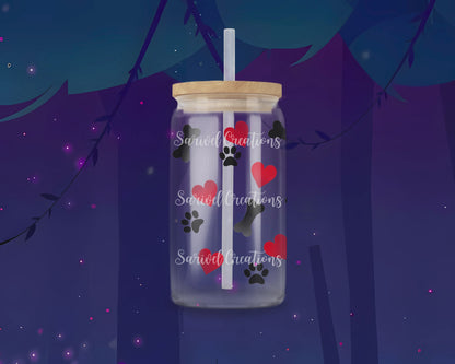 Evil Pup Queen Glass Can
