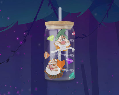 Dwarfs Cupcakes Glass Can