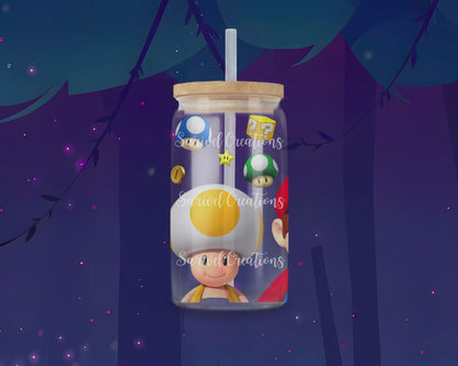 Mario & Friends Glass Can