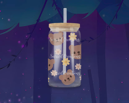 Creamy Bears Glass Can