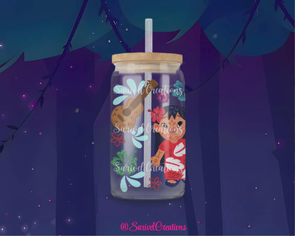 Ohana Talavera Glass Can