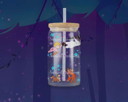 Flying To Neverland Glass Can